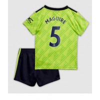 Manchester United Harry Maguire #5 Fußballbekleidung 3rd trikot Kinder 2022-23 Kurzarm (+ kurze hosen)